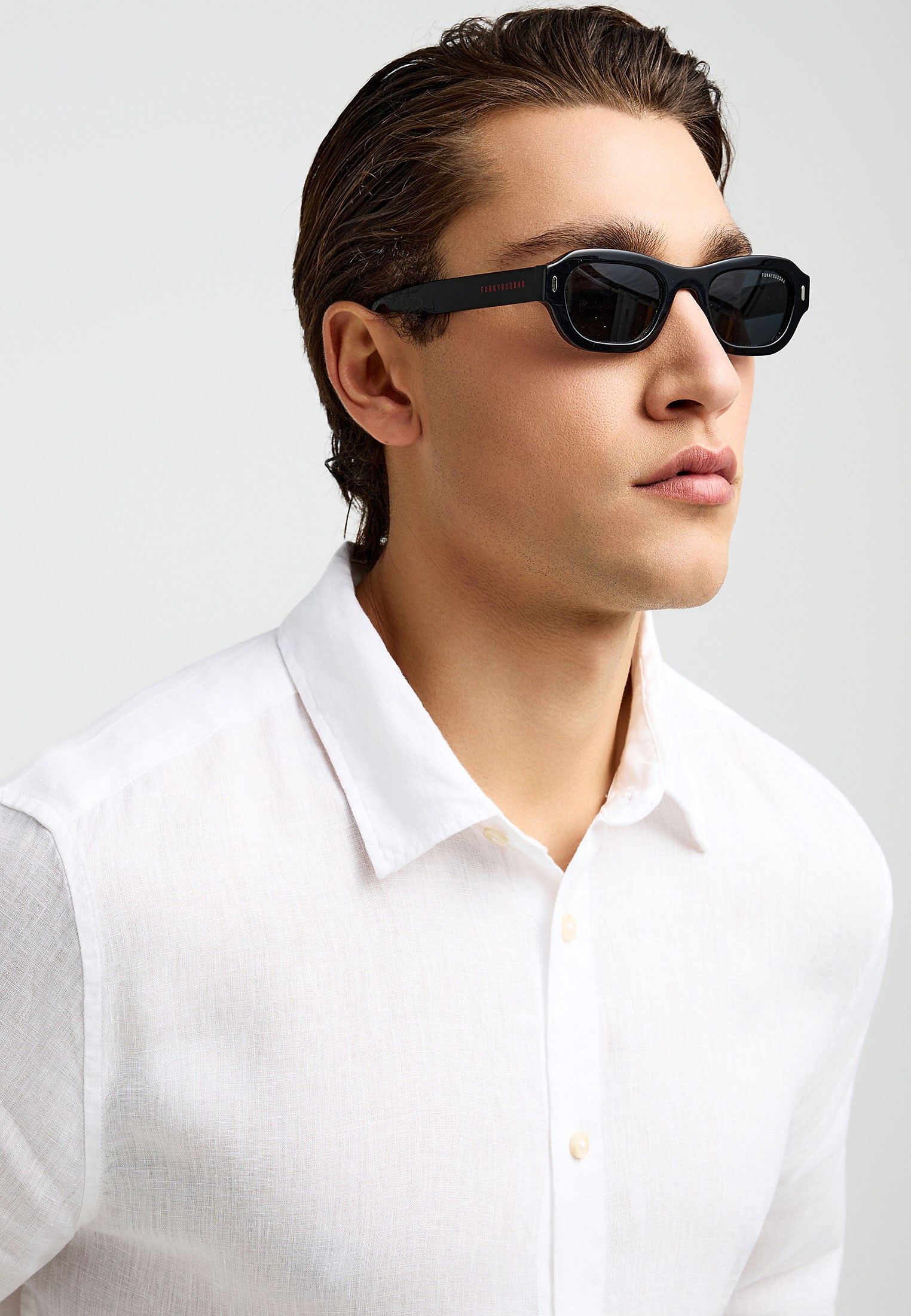 Men's Shirts Funky Buddha White