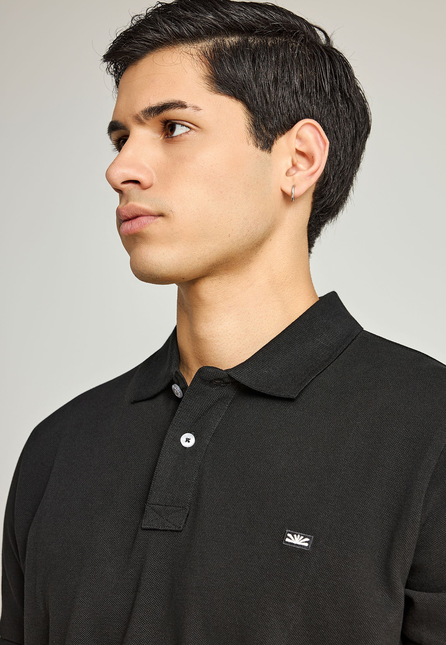 Men's Polo Shirts Funky Buddha Black