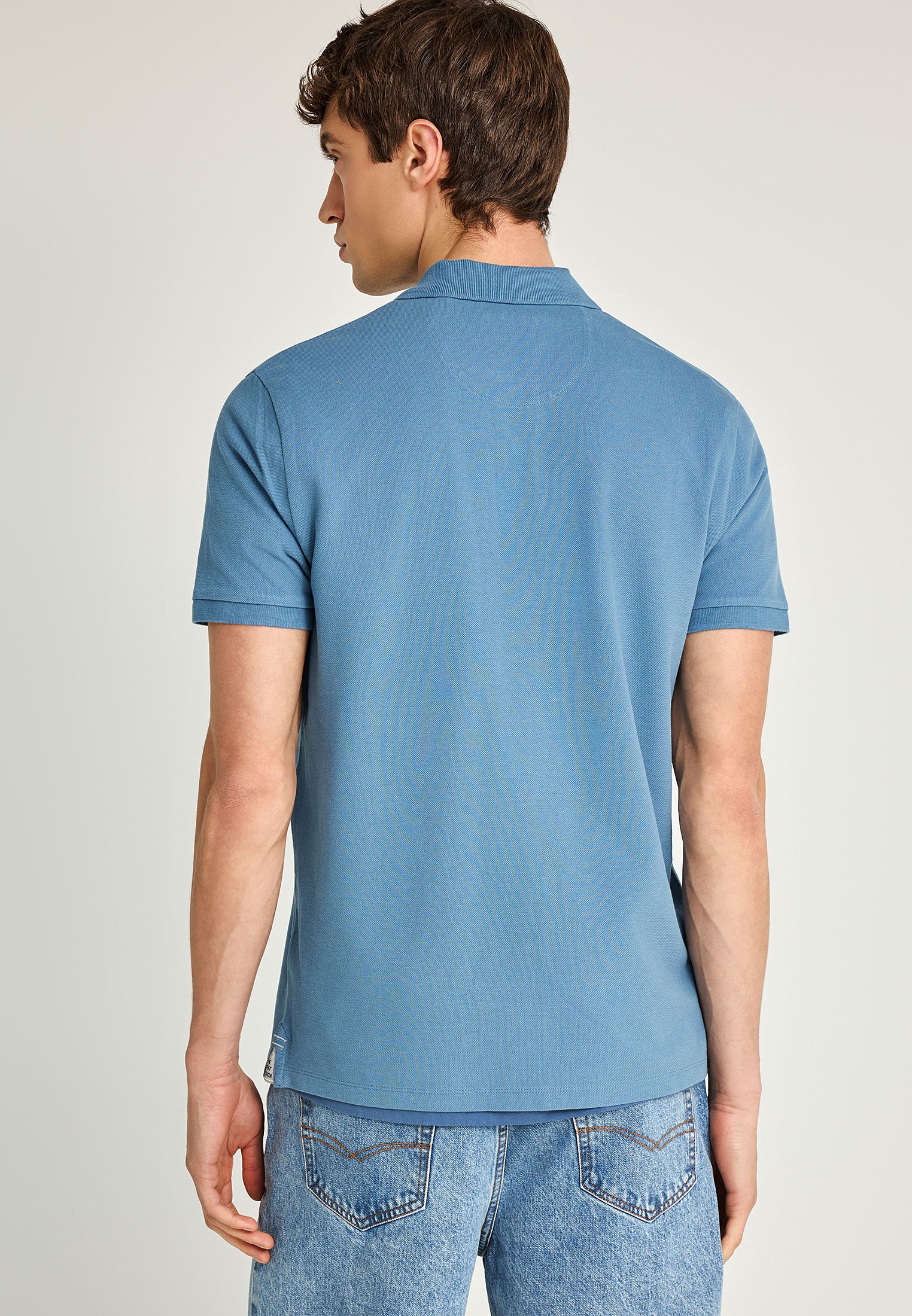 Men's Polo Shirts Funky Buddha Blue