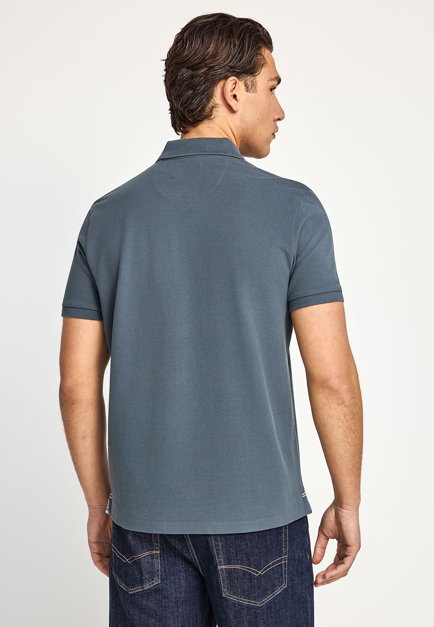 Men's Polo Shirts Funky Buddha Gray