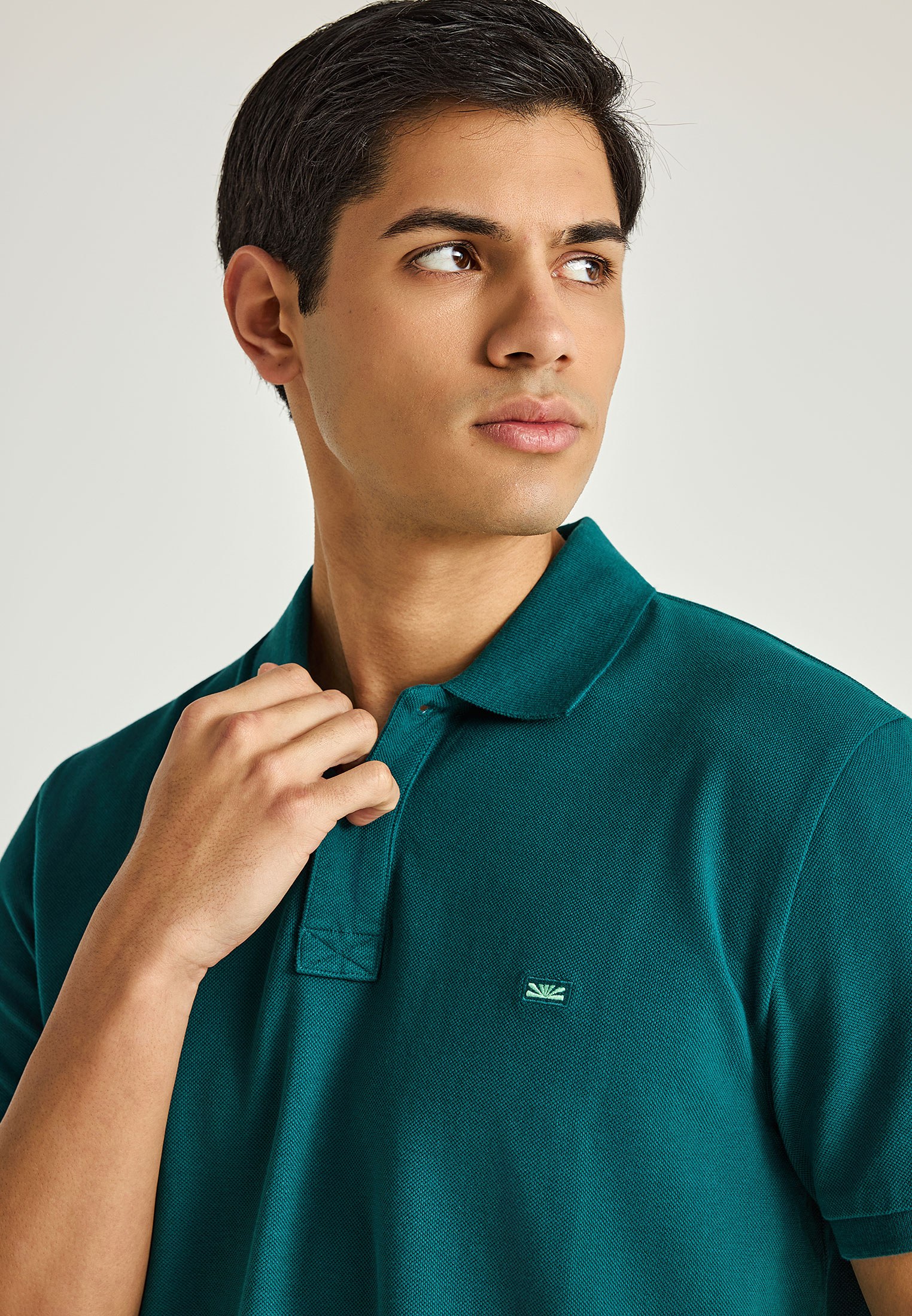 Men's Polo Shirts Funky Buddha Green
