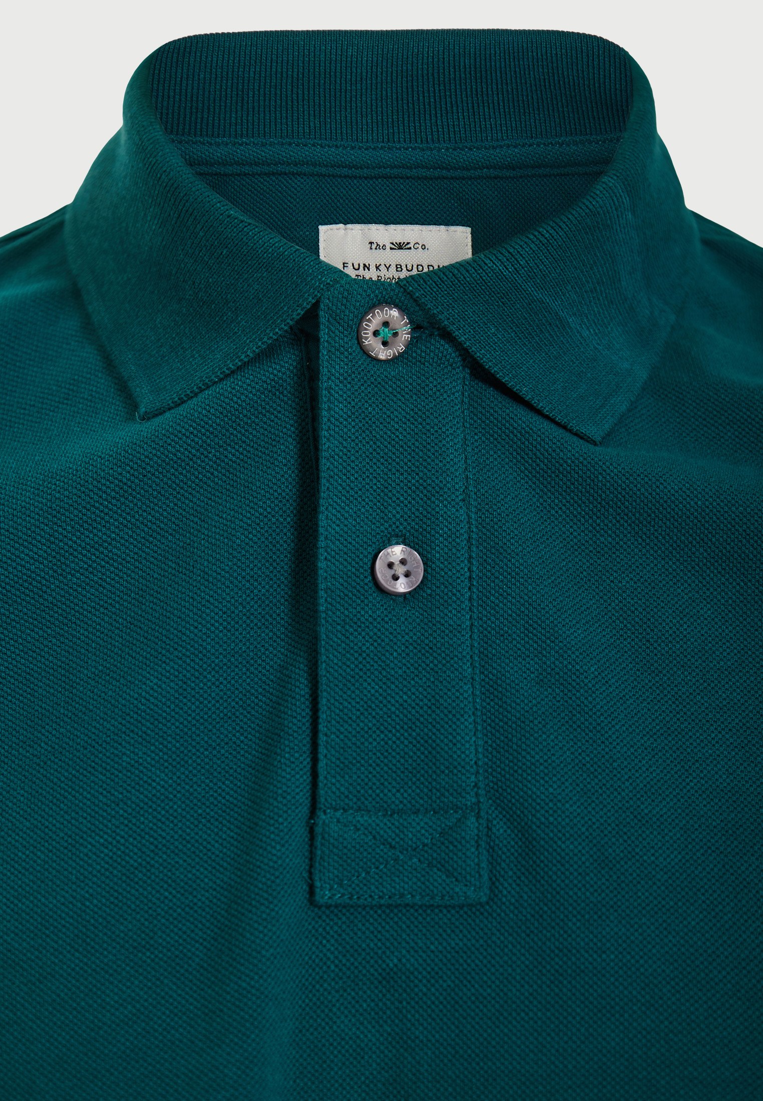 Men's Polo Shirts Funky Buddha Green