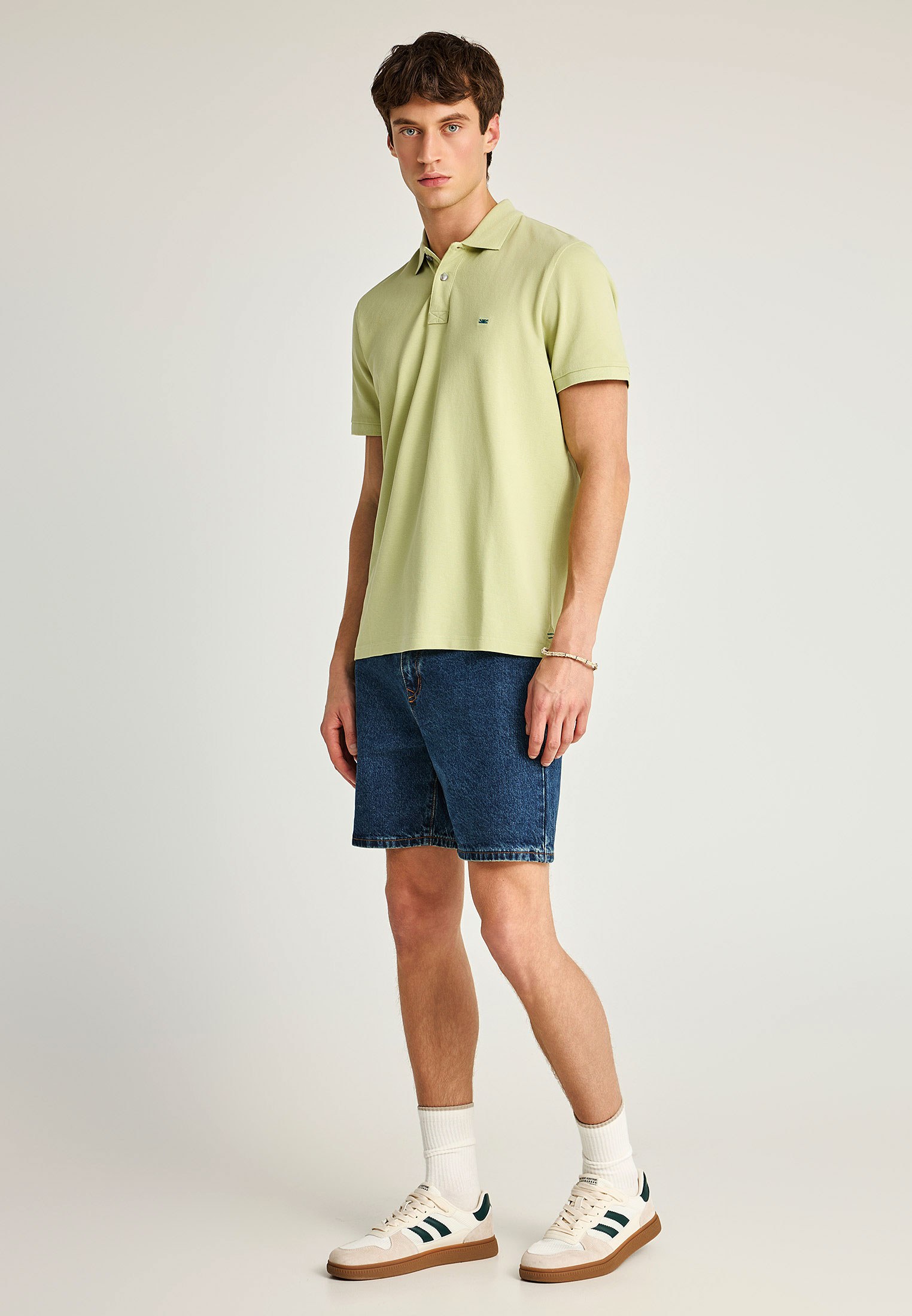 Men's Polo Shirts Funky Buddha Green