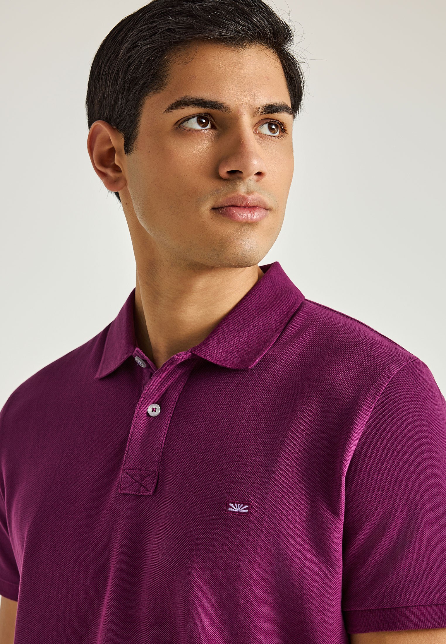 Men's Polo Shirts Funky Buddha Purple