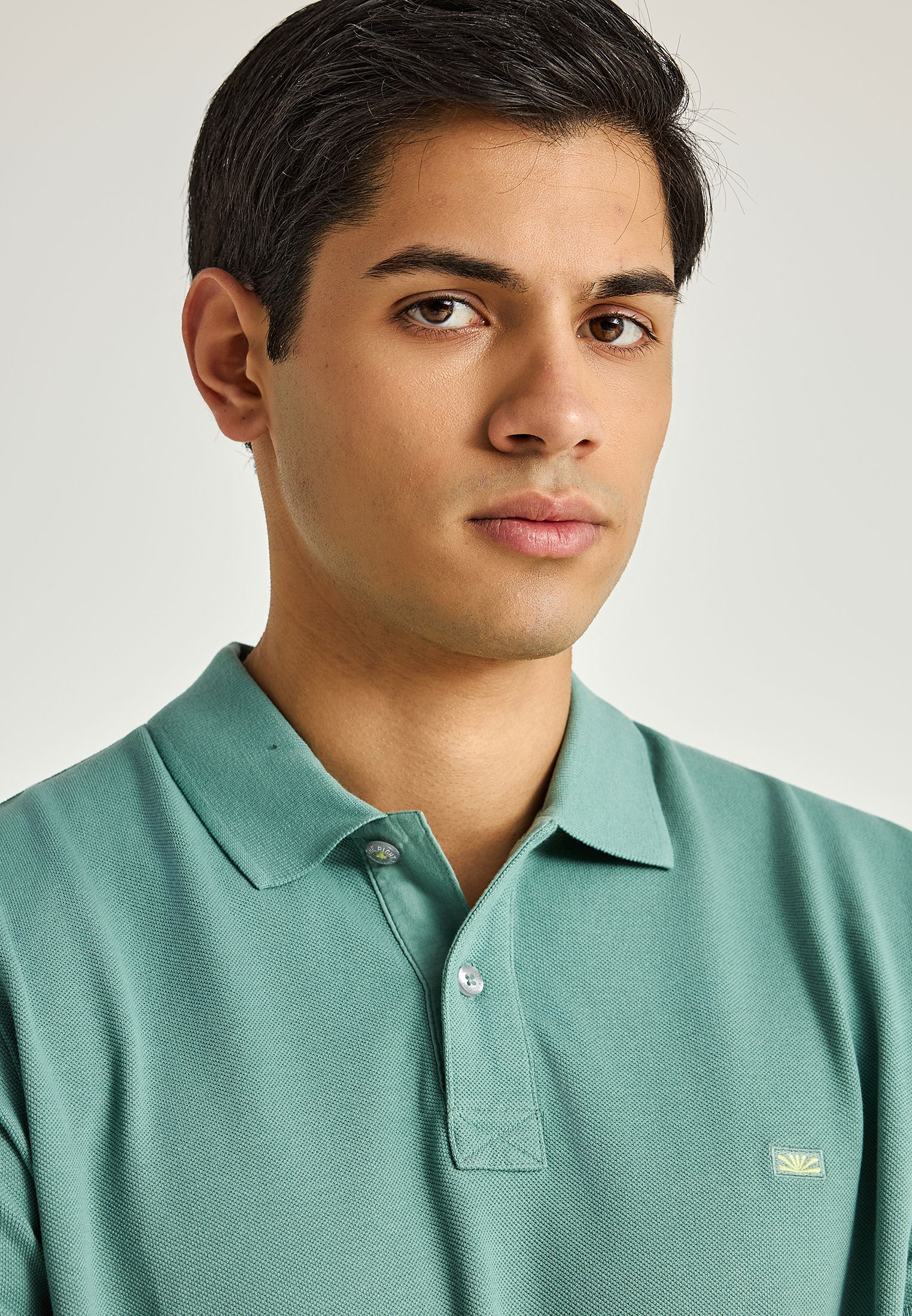 Men's Polo Shirts Funky Buddha Green