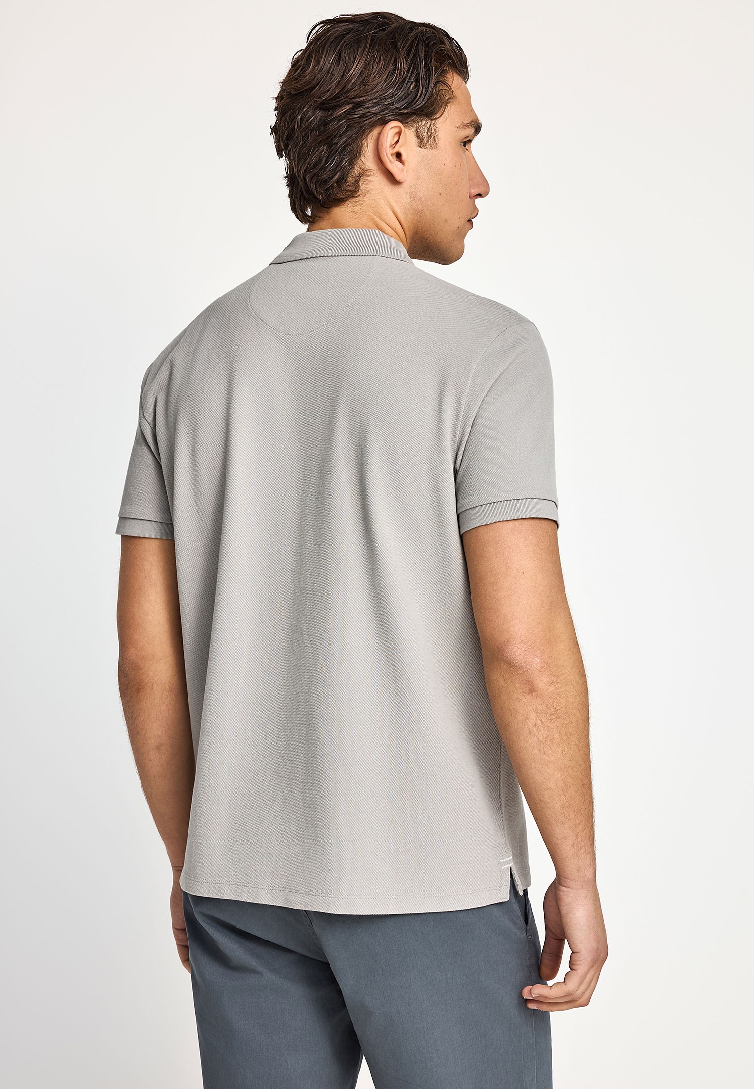 Men's Polo Shirts Funky Buddha Gray