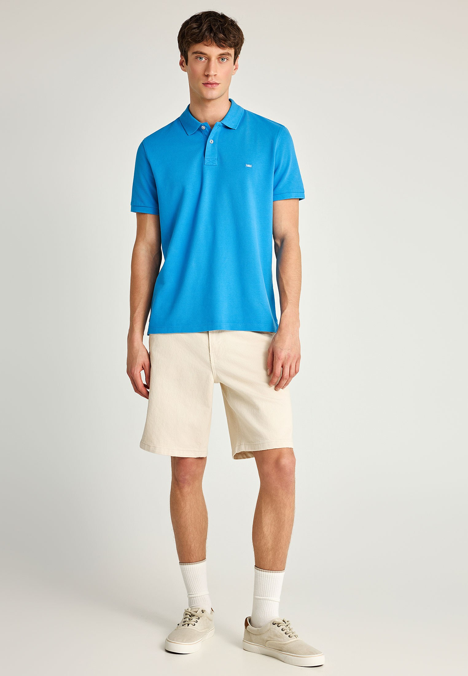 Men's Polo Shirts Funky Buddha Blue