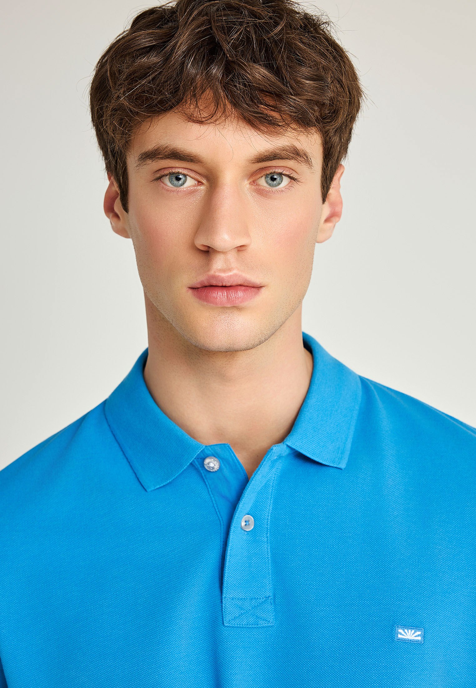 Men's Polo Shirts Funky Buddha Blue