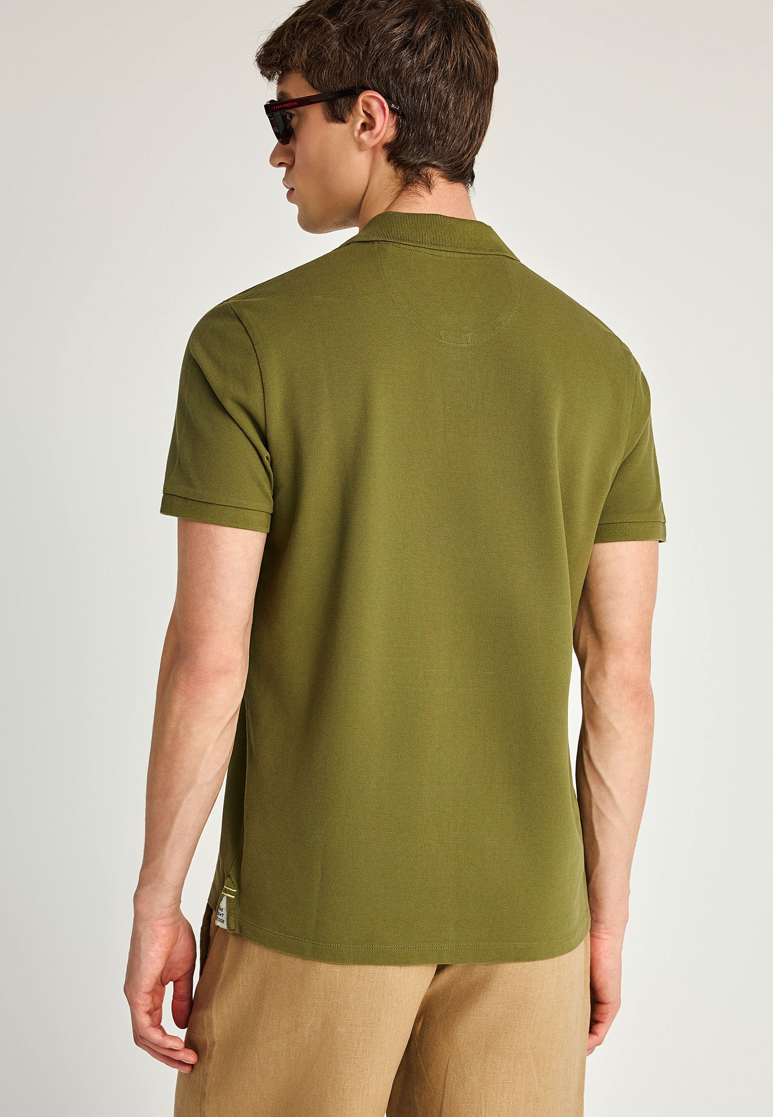 Men's Polo Shirts Funky Buddha Khaki