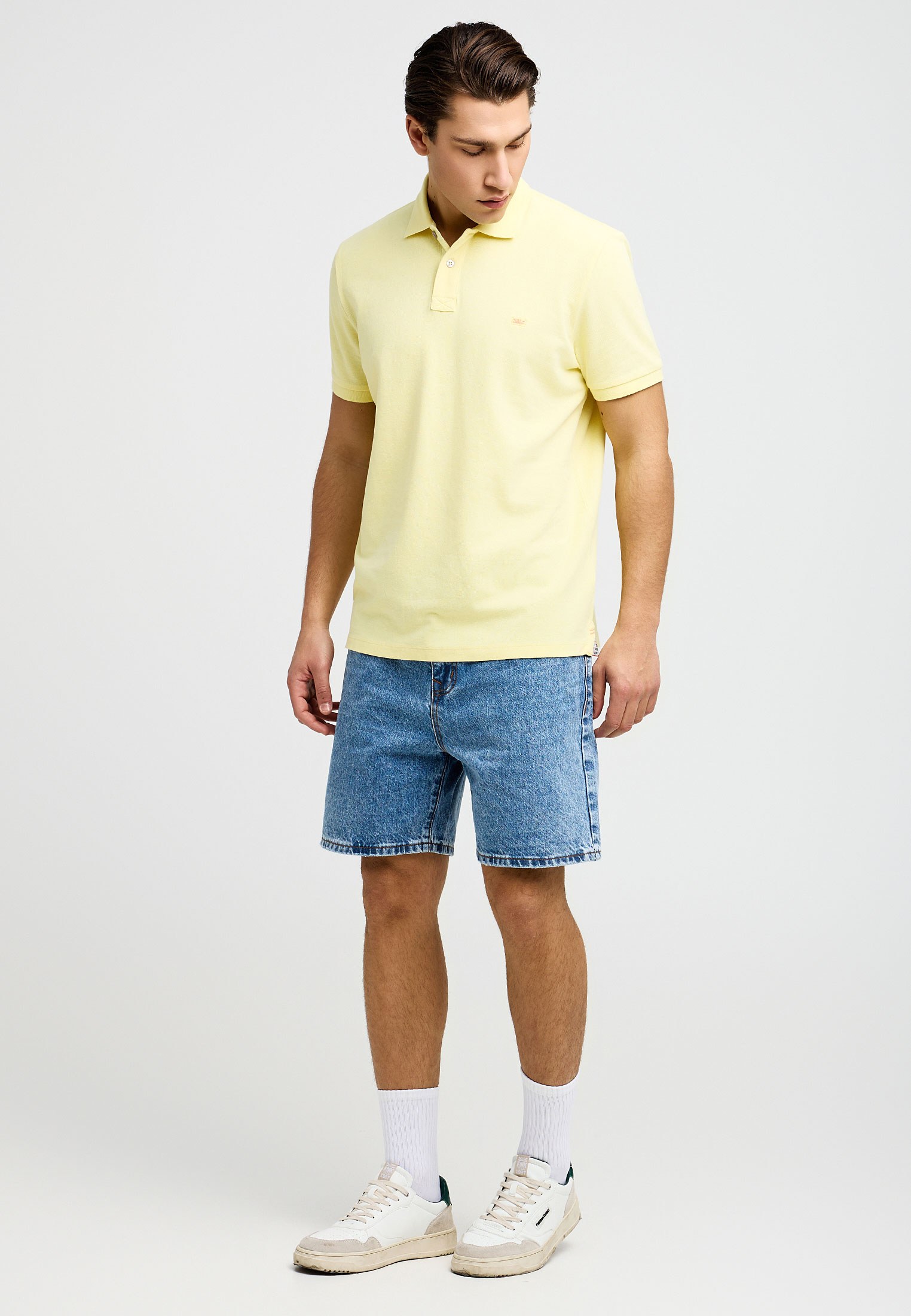 Men's Polo Shirts Funky Buddha Yellow