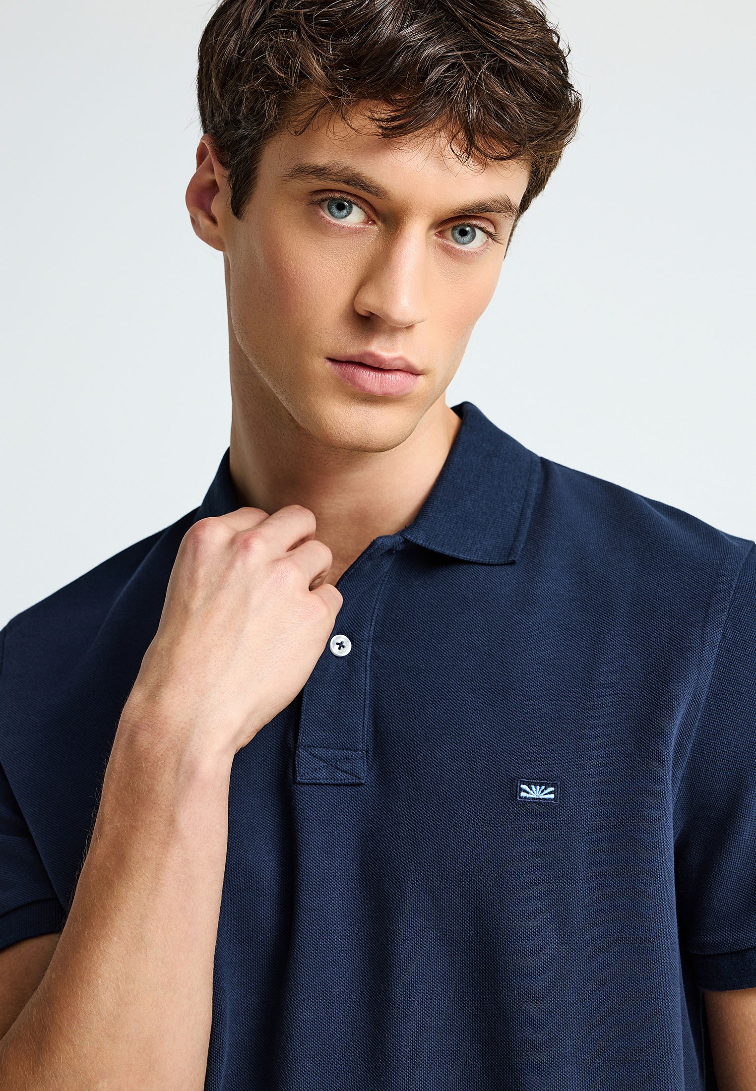 Men's Polo Shirts Funky Buddha Navy