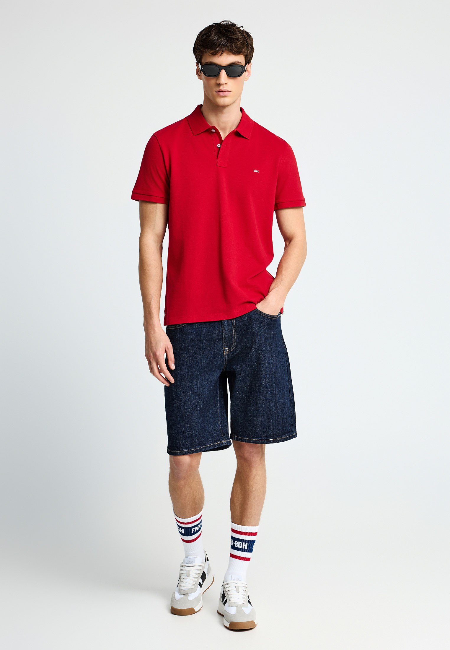 Men's Polo Shirts Funky Buddha Red