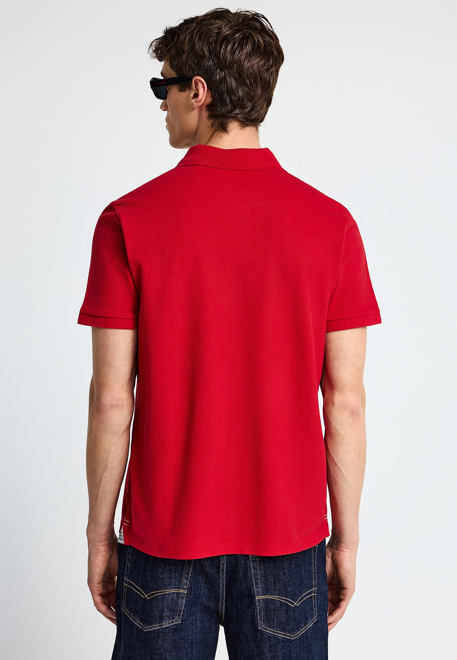 Men's Polo Shirts Funky Buddha Red