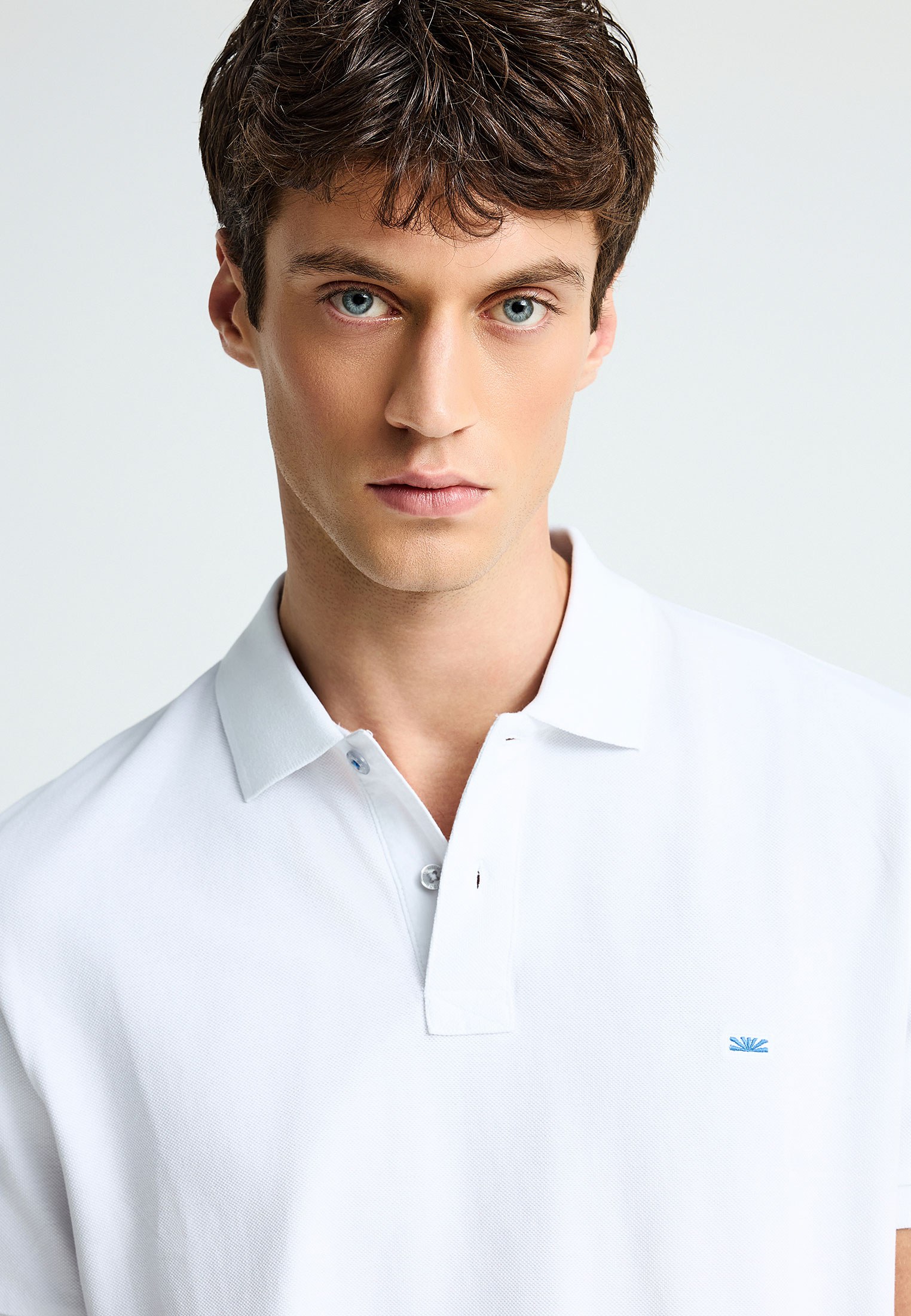 Men's Polo Shirts Funky Buddha White