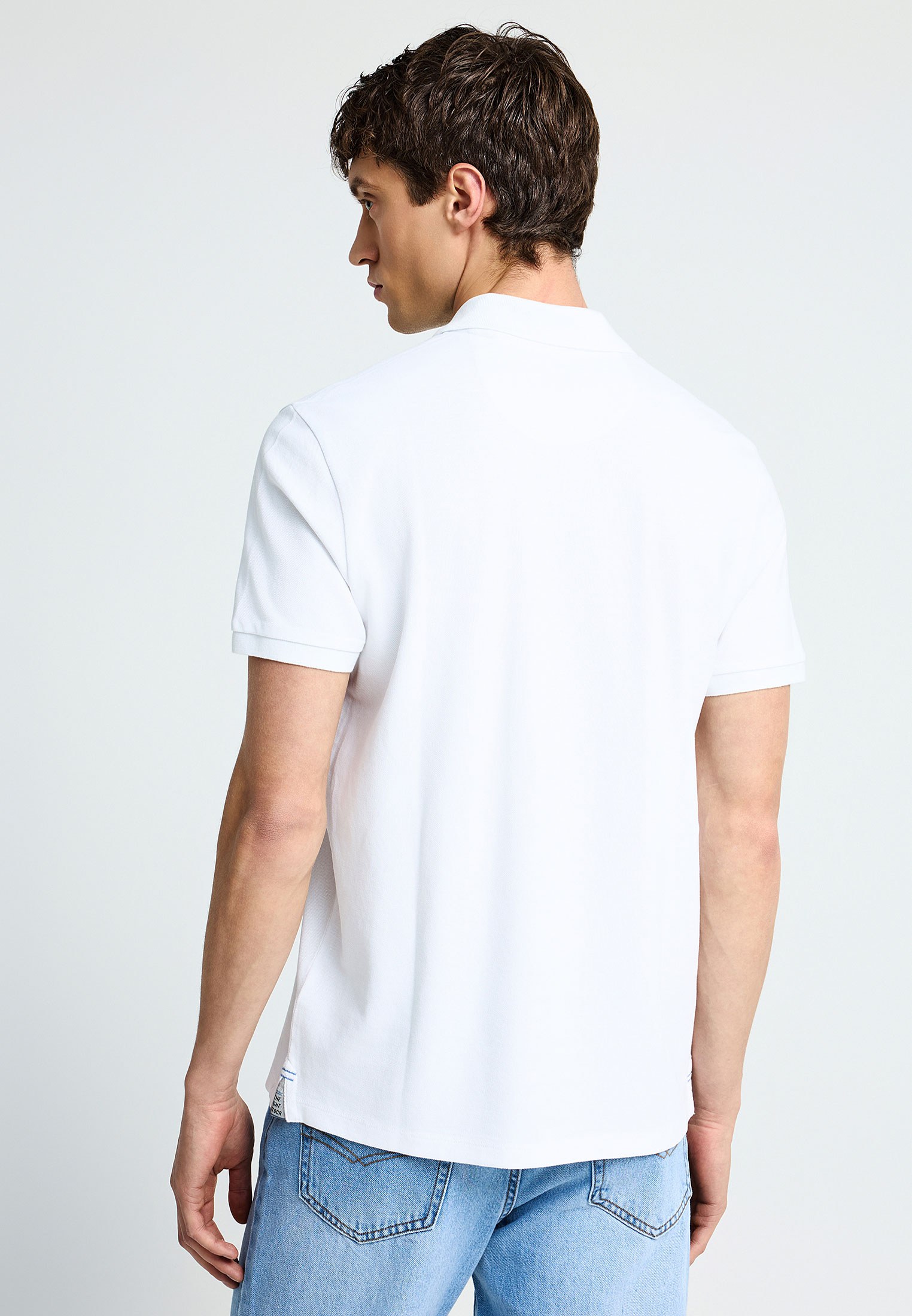 Men's Polo Shirts Funky Buddha White