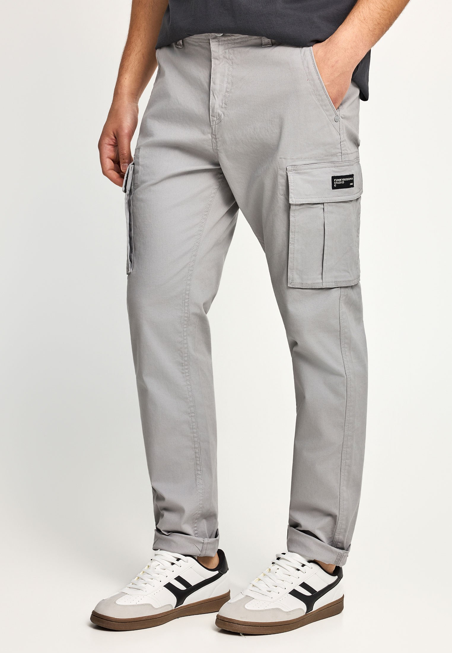 Men's Trousers Funky Buddha Gray