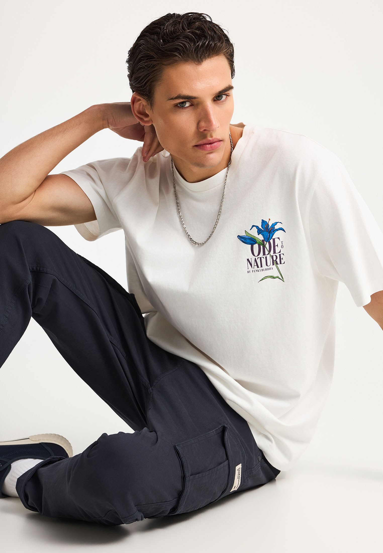 Men's Trousers Funky Buddha Navy