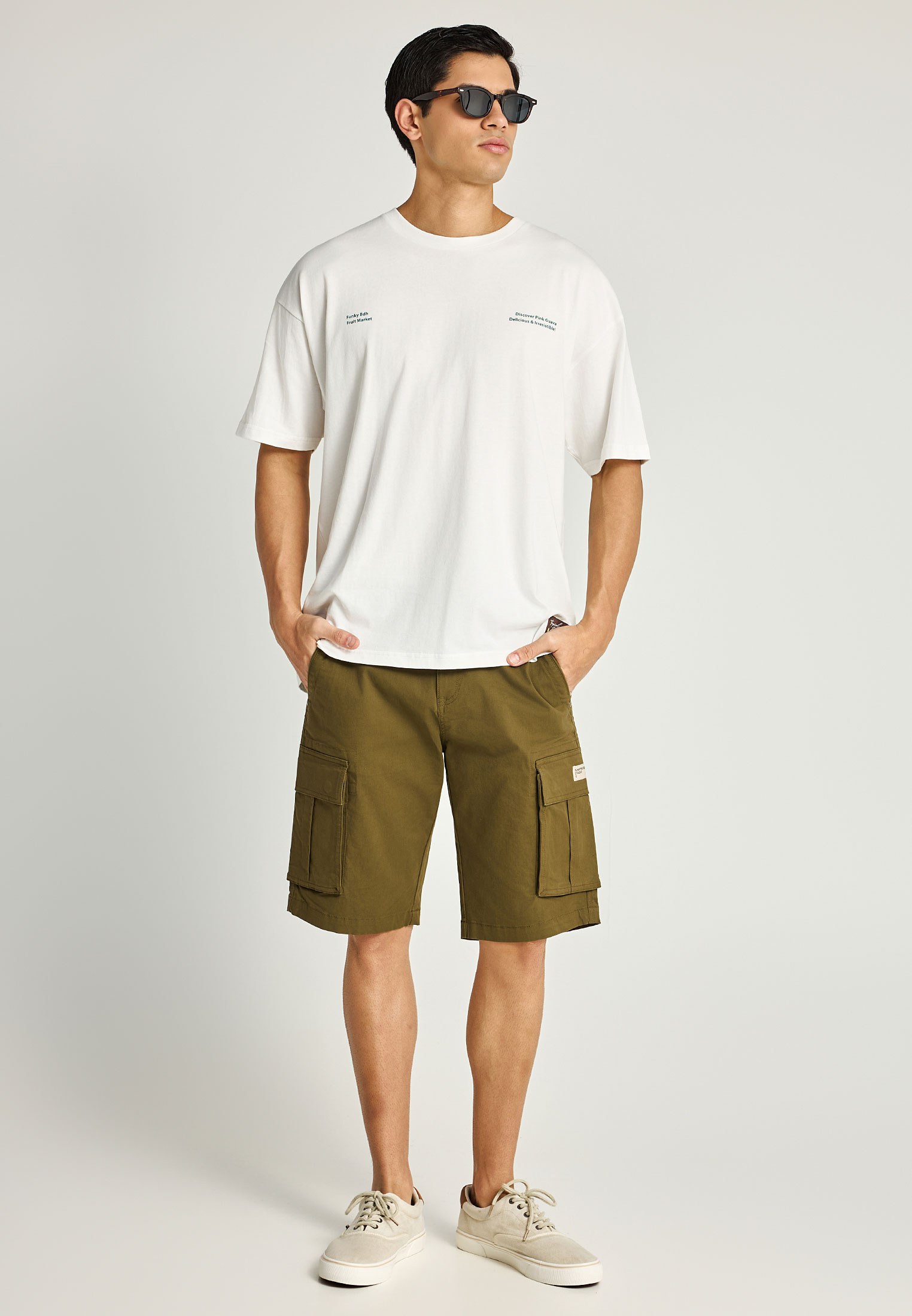 Men's Shorts Funky Buddha Olive
