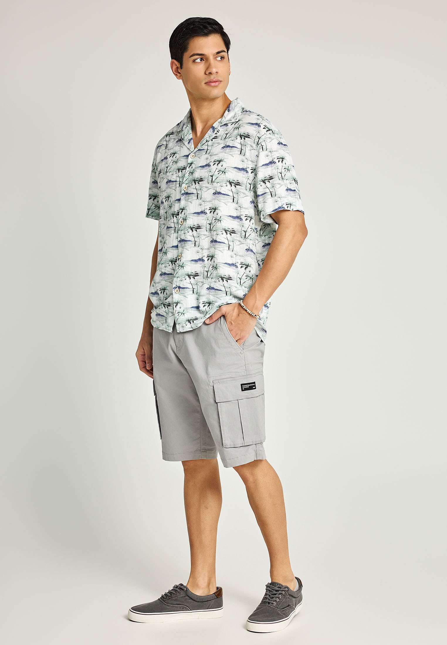 Men's Shorts Funky Buddha Gray