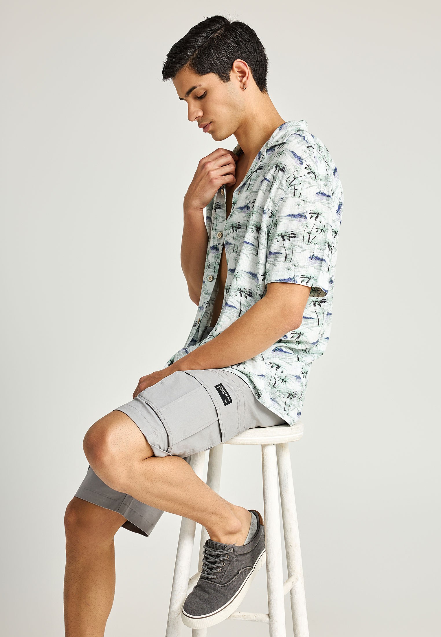 Men's Shorts Funky Buddha Gray