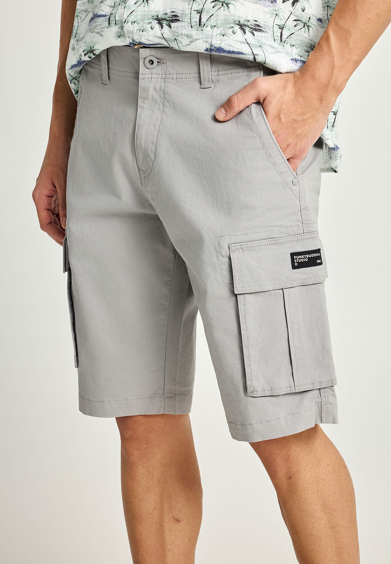 Men's Shorts Funky Buddha Gray