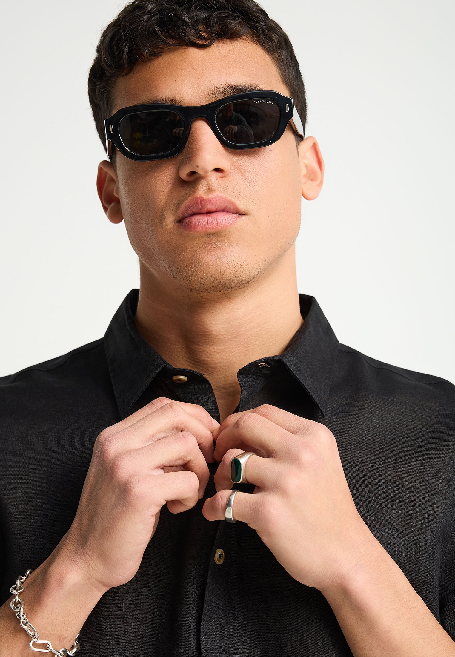 Men's Shirts Funky Buddha Black