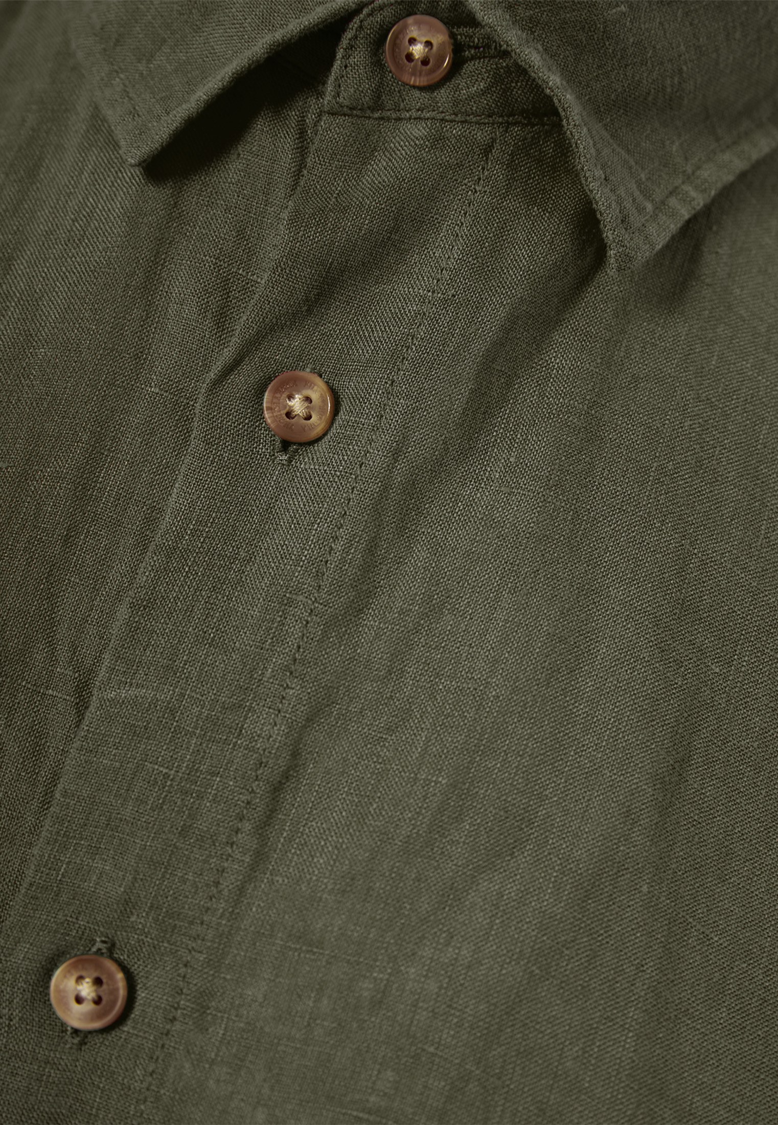 Ανδρικό λινό πουκάμισο με κοντό μανίκι - The essentials