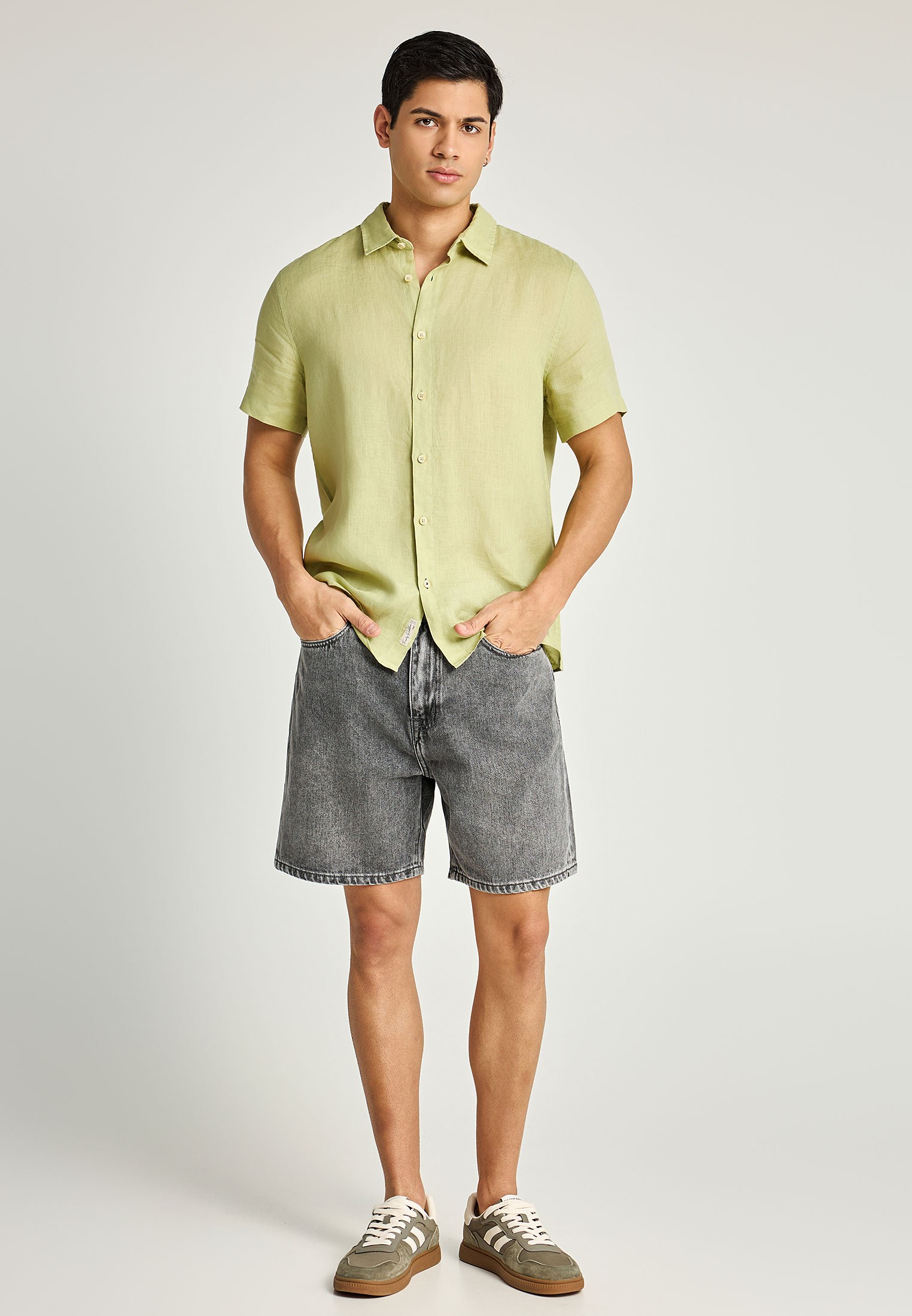 Men's Shirts Funky Buddha Green