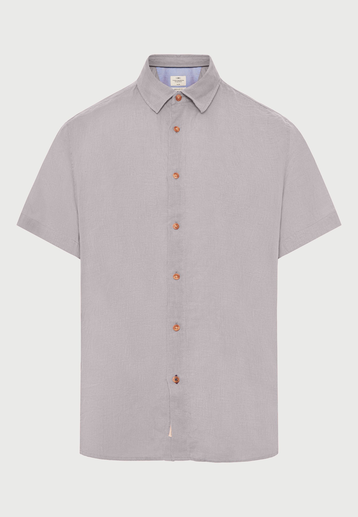 Ανδρικό λινό πουκάμισο με κοντό μανίκι - The essentials