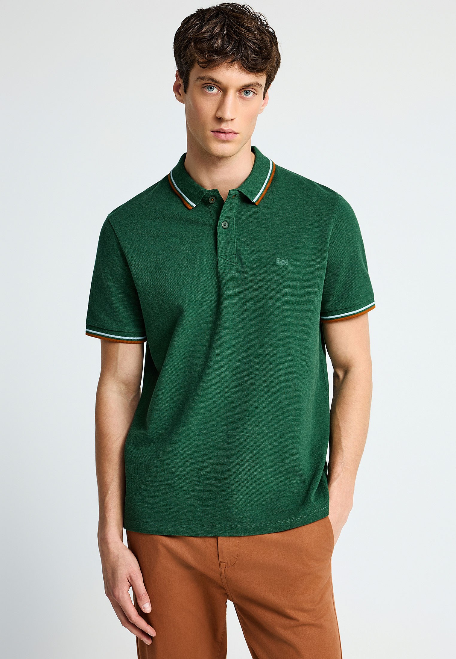 Essential μπλούζα πόλο από βαμβάκι