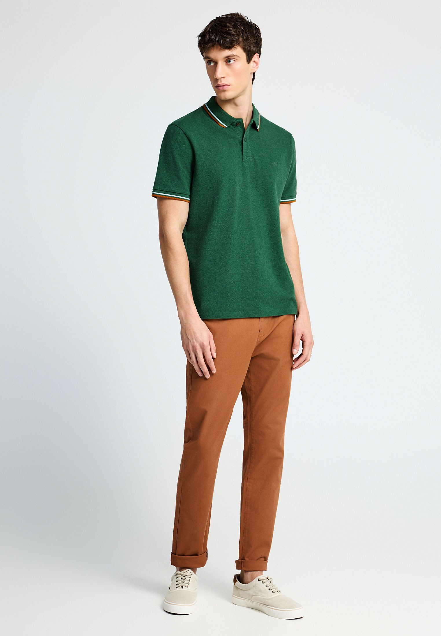 Essential μπλούζα πόλο από βαμβάκι