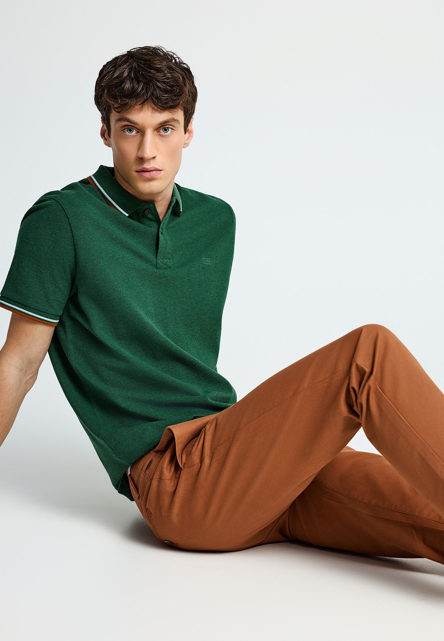 Essential μπλούζα πόλο από βαμβάκι