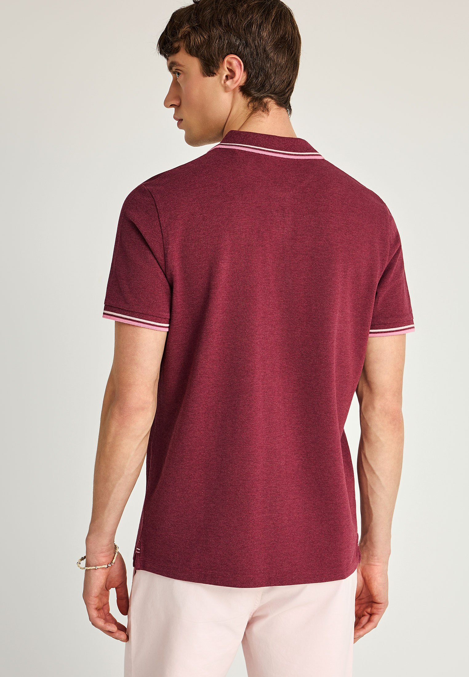 Men's Polo Shirts Funky Buddha Bordeaux