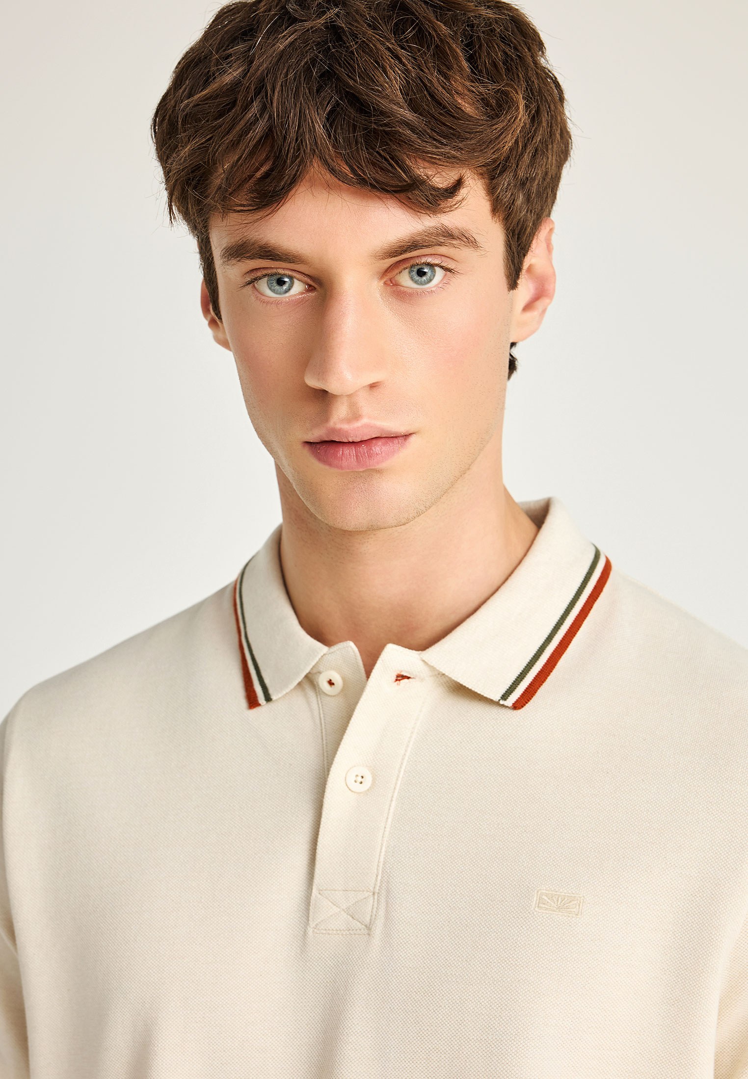 Men's Polo Shirts Funky Buddha White