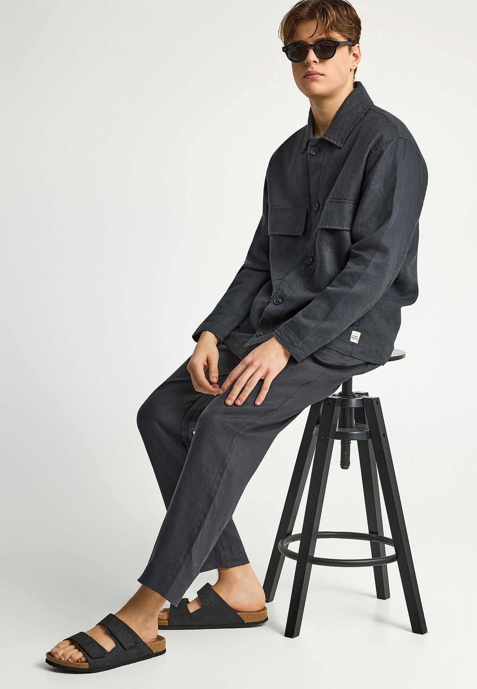 Men's Jackets Funky Buddha Gray