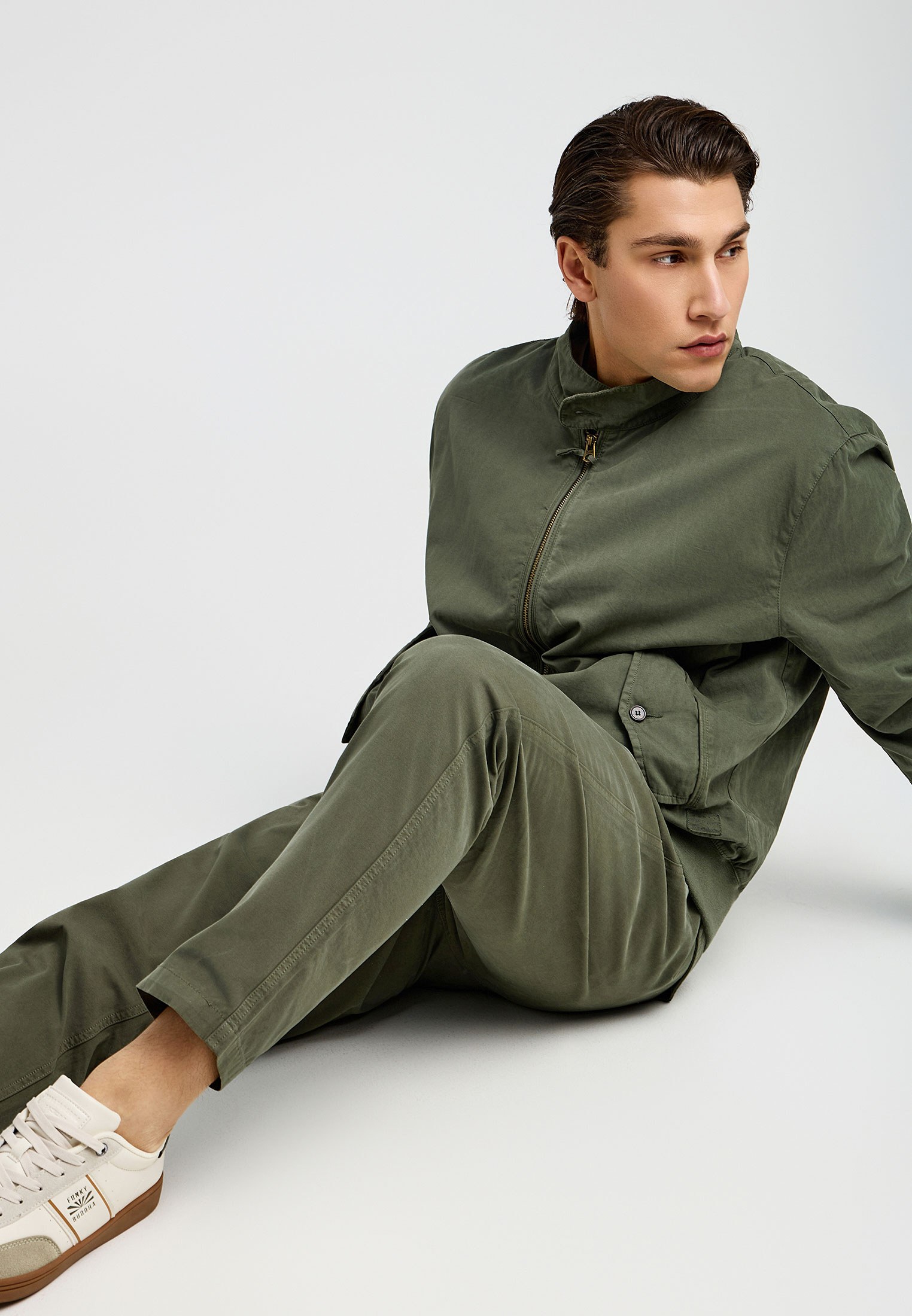 Men's Trousers Funky Buddha Green