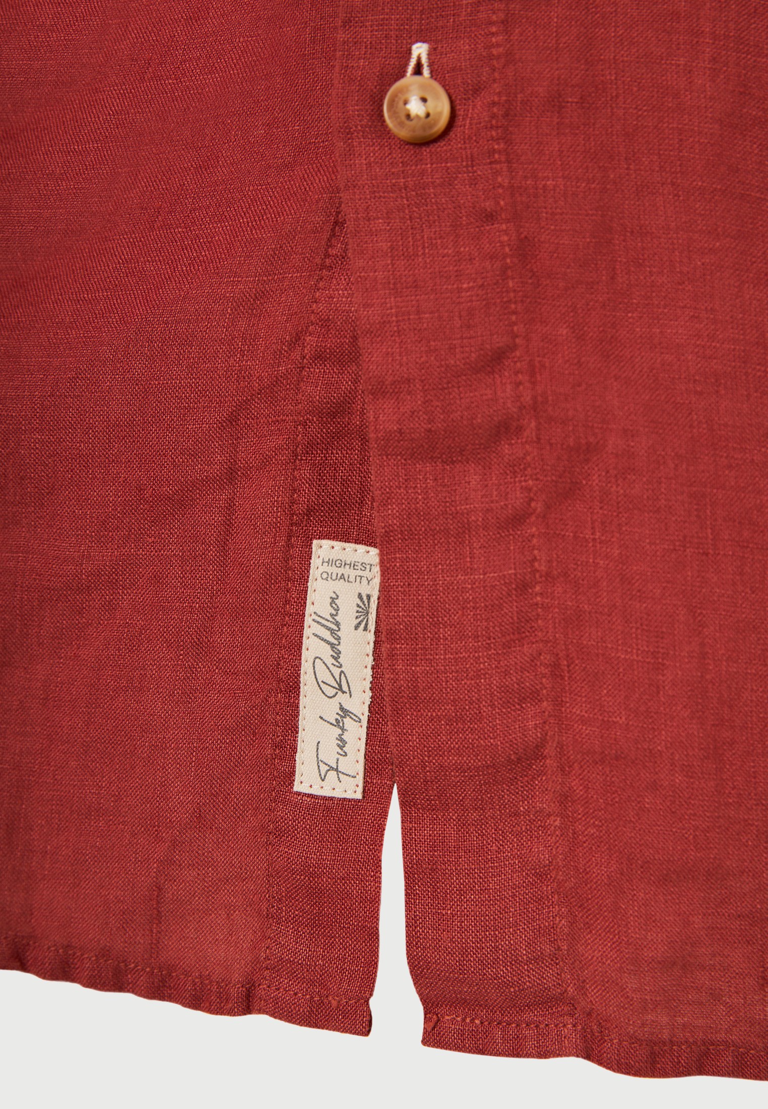 Ανδρικό λινό πουκάμισο με maο γιακά - The essentials