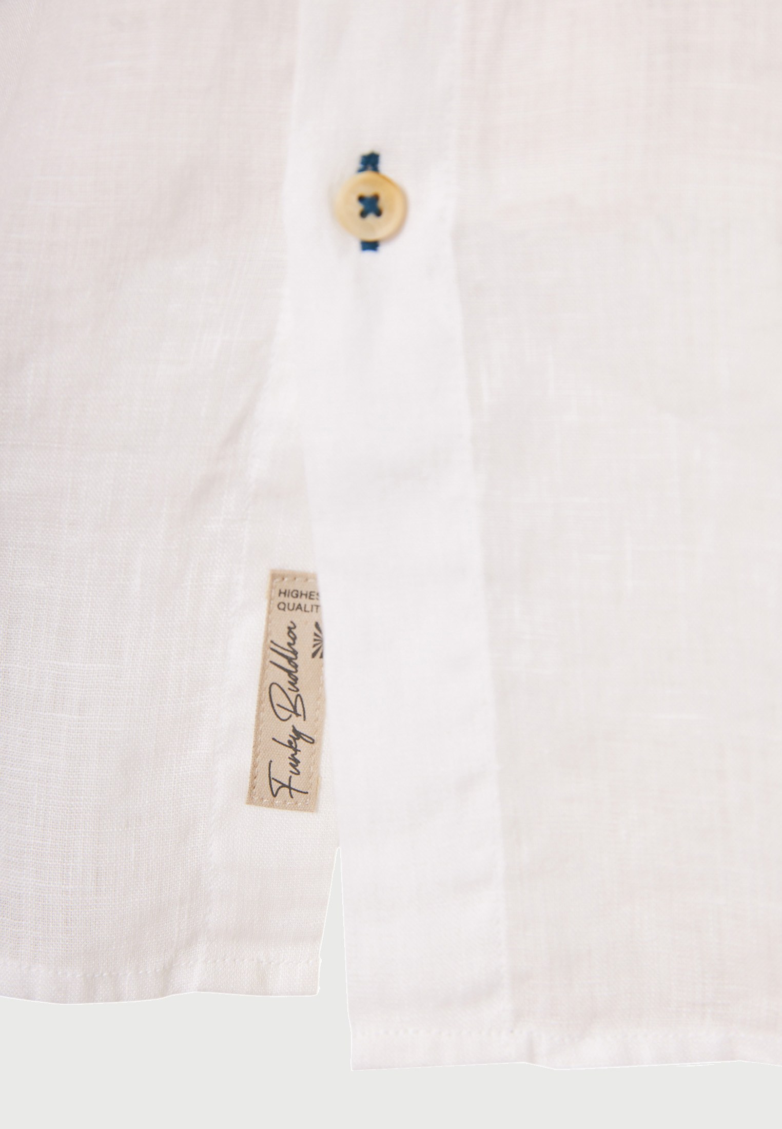 Men's Shirts Funky Buddha White