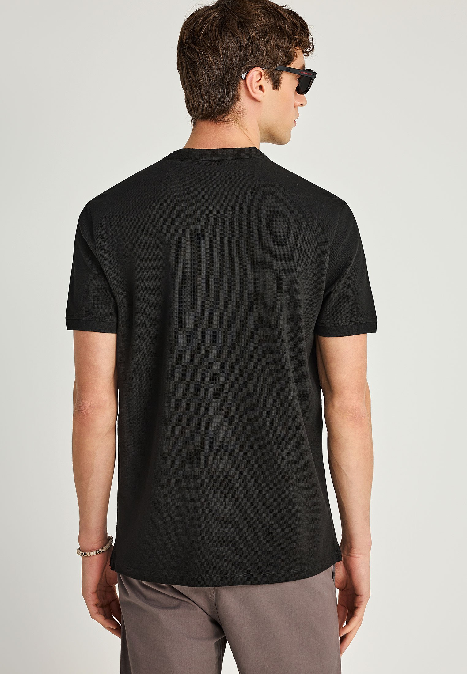 Men's Polo Shirts Funky Buddha Black