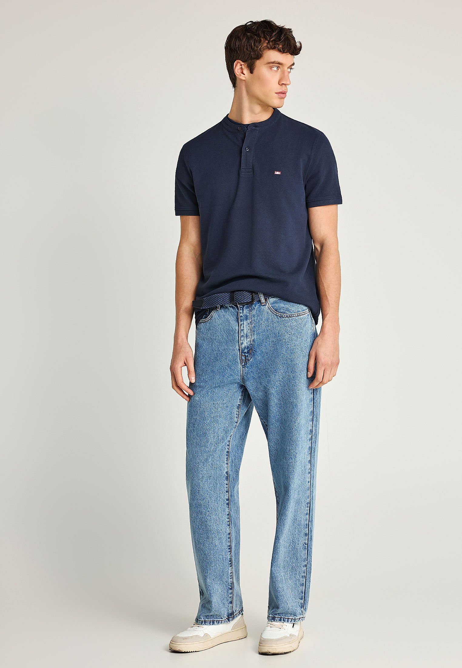 Men's Polo Shirts Funky Buddha Navy