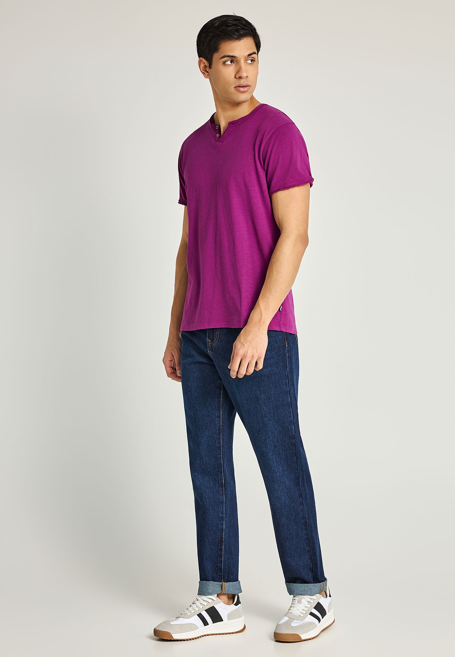 Men's T-Shirts Funky Buddha Purple