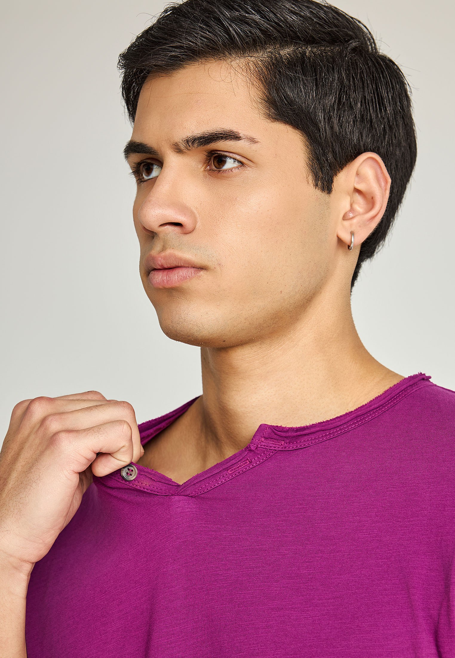 Men's T-Shirts Funky Buddha Purple