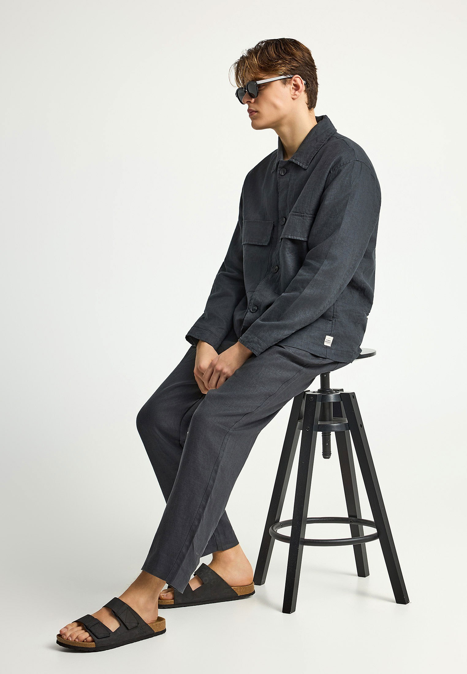 Men's Trousers Funky Buddha Gray