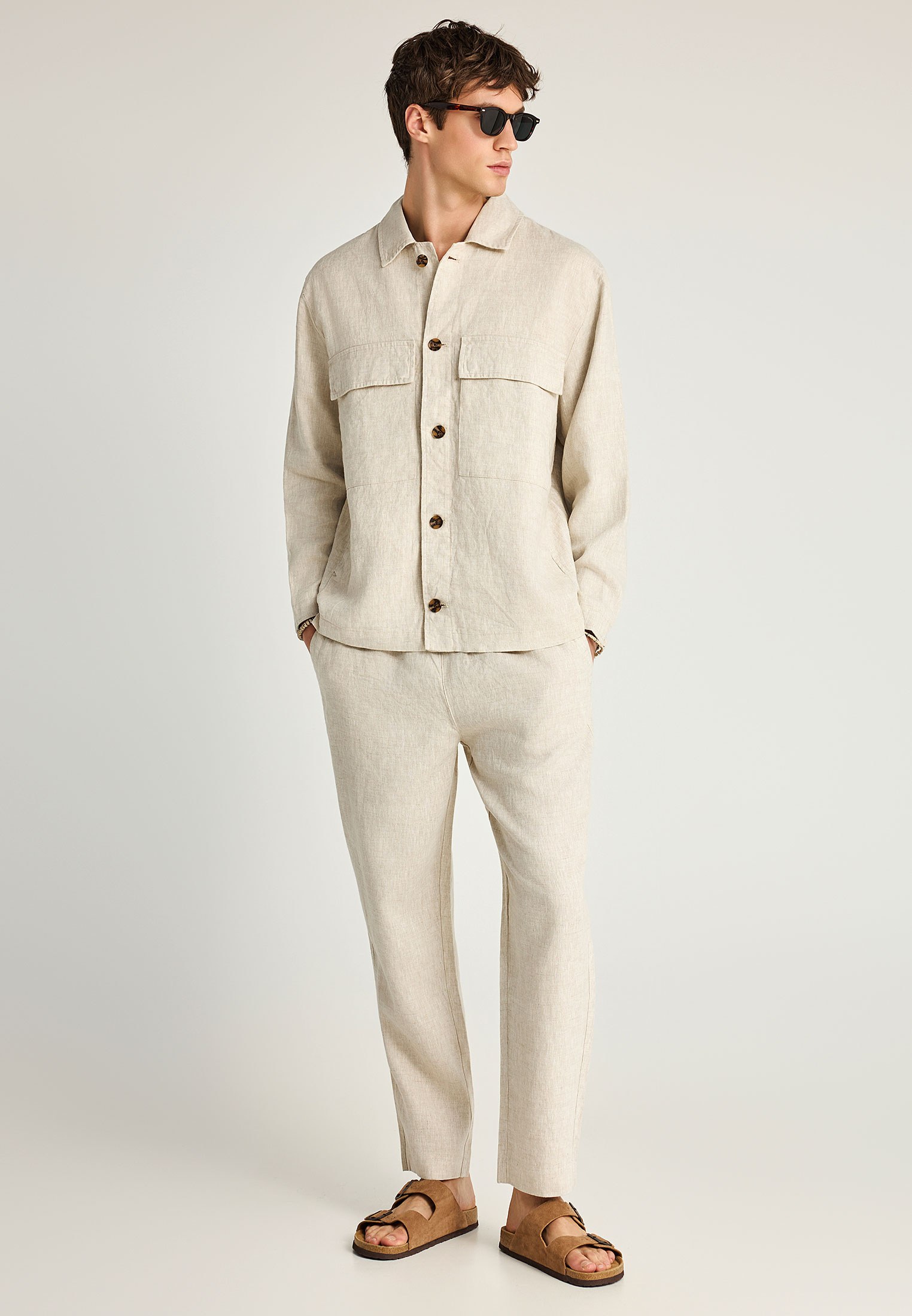 Men's Trousers Funky Buddha White