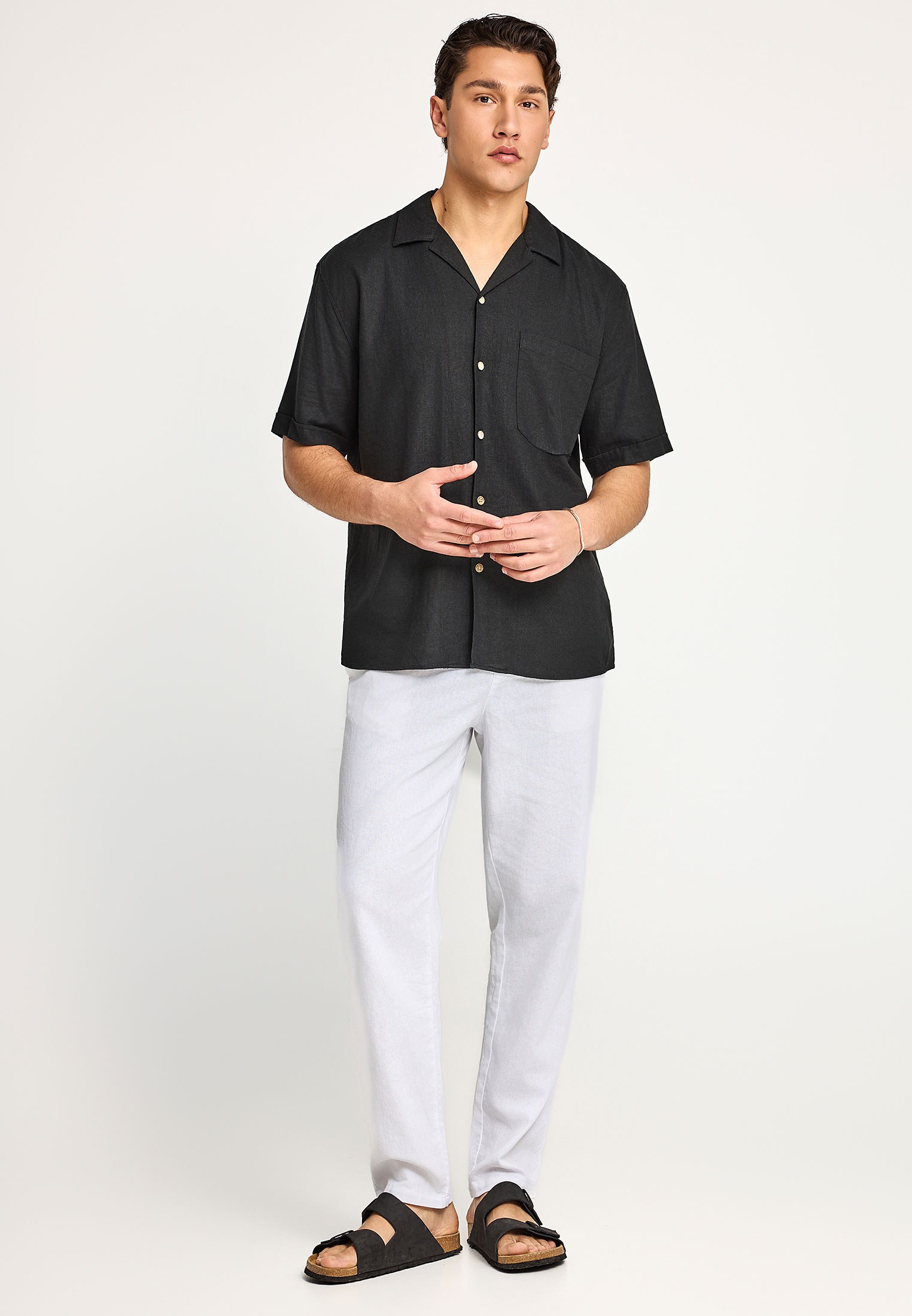 Men's Shirts Funky Buddha Black