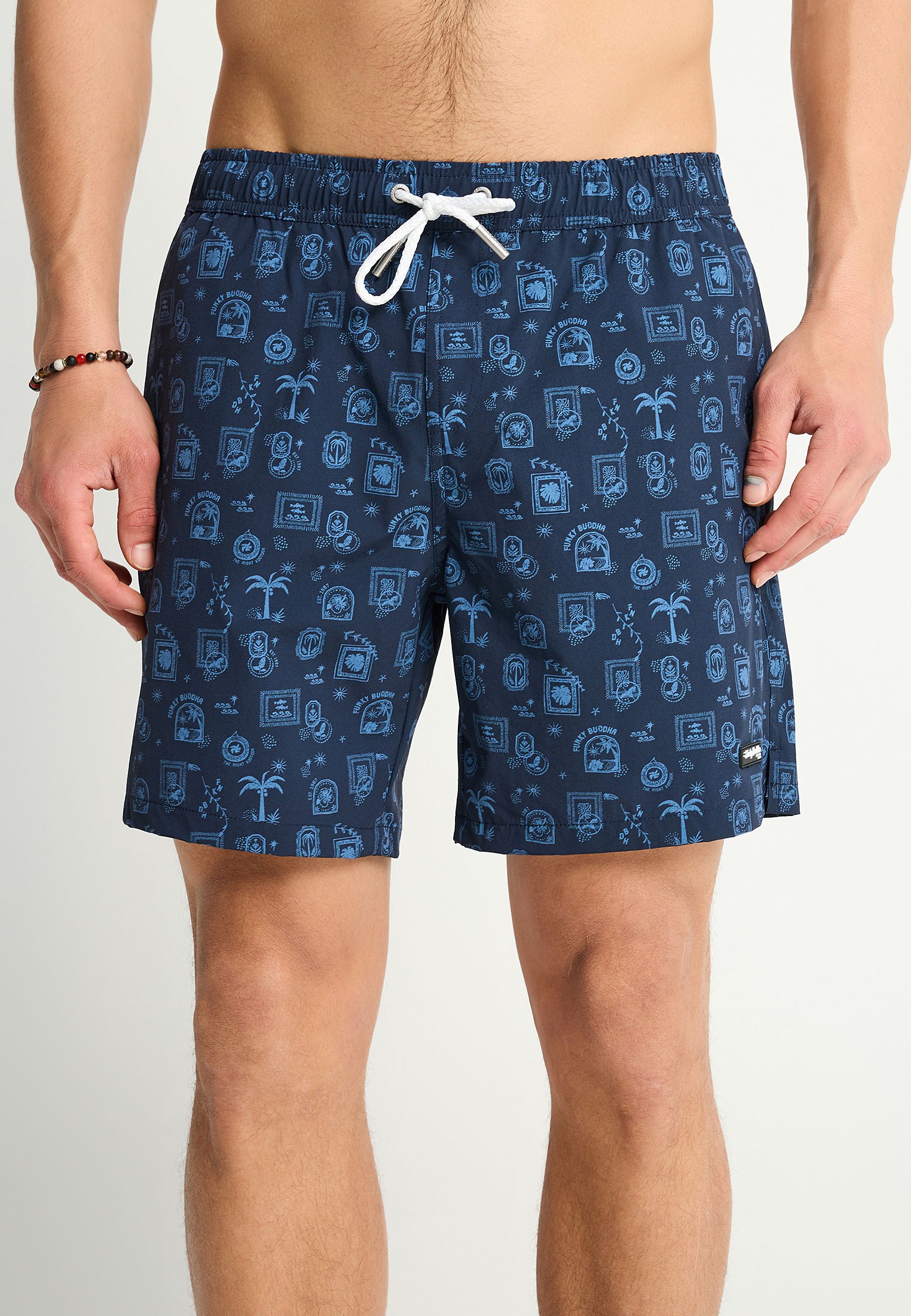 Men's Swim Shorts Funky Buddha Green