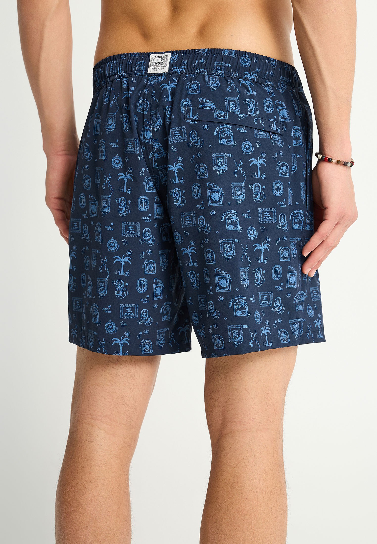 Men's Swim Shorts Funky Buddha Navy