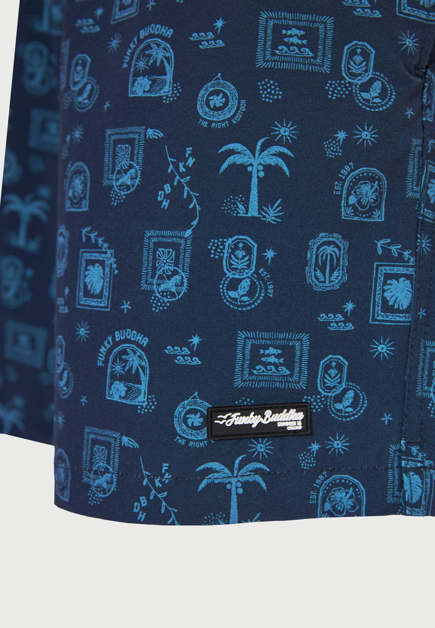 Men's Swim Shorts Funky Buddha Navy