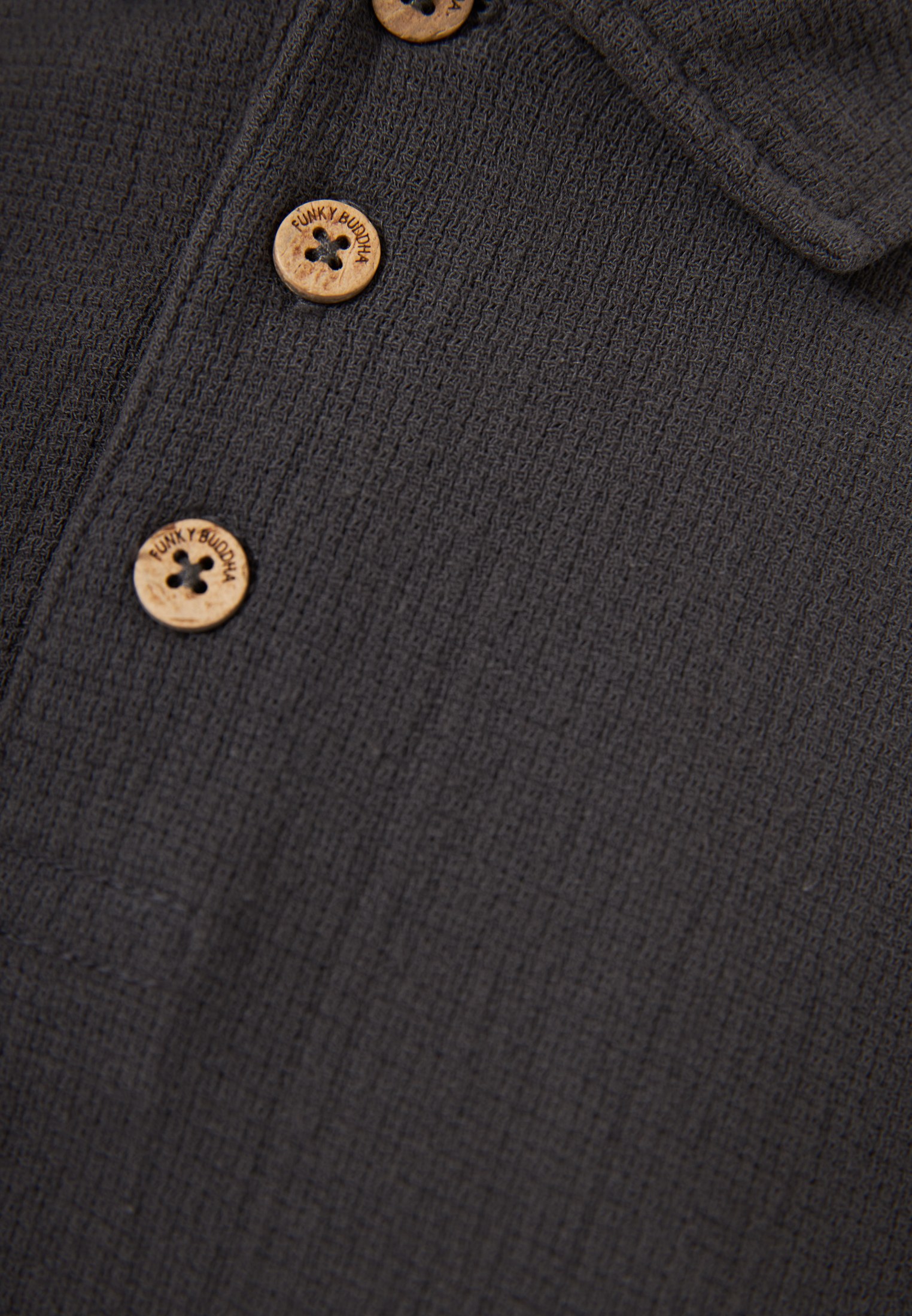 Men's Polo Shirts Funky Buddha Gray