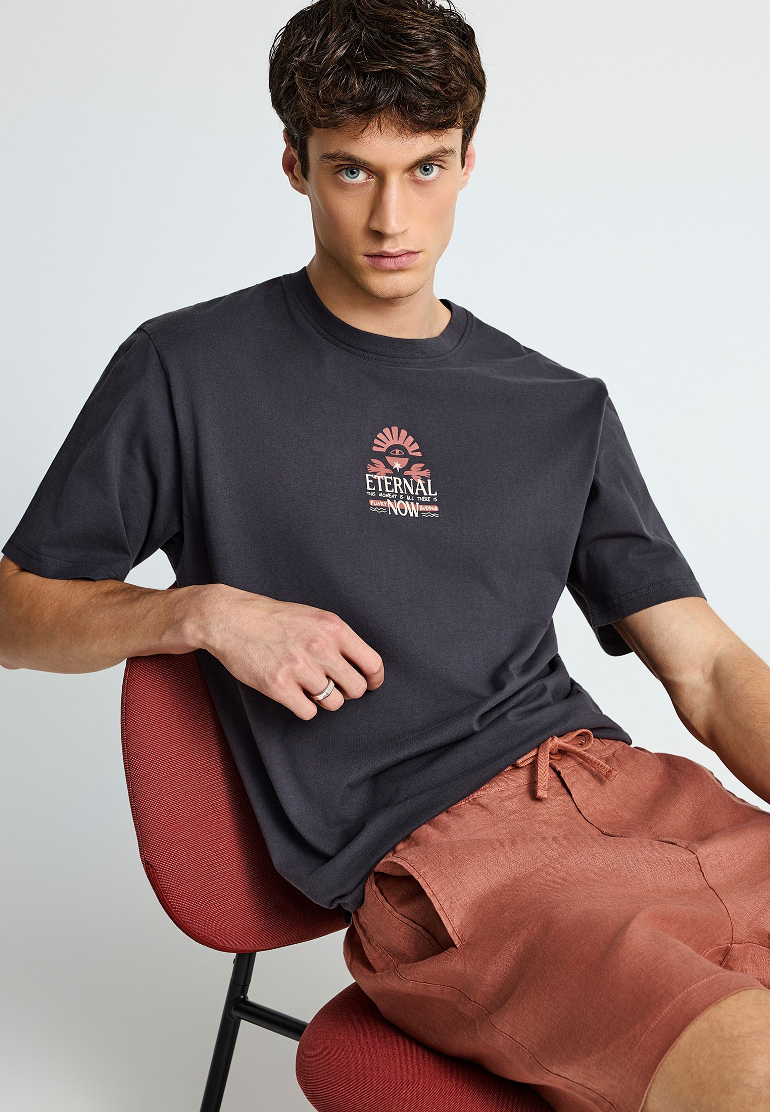 Men's Trousers Funky Buddha Brown